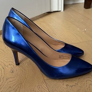 electric blue heels size 9